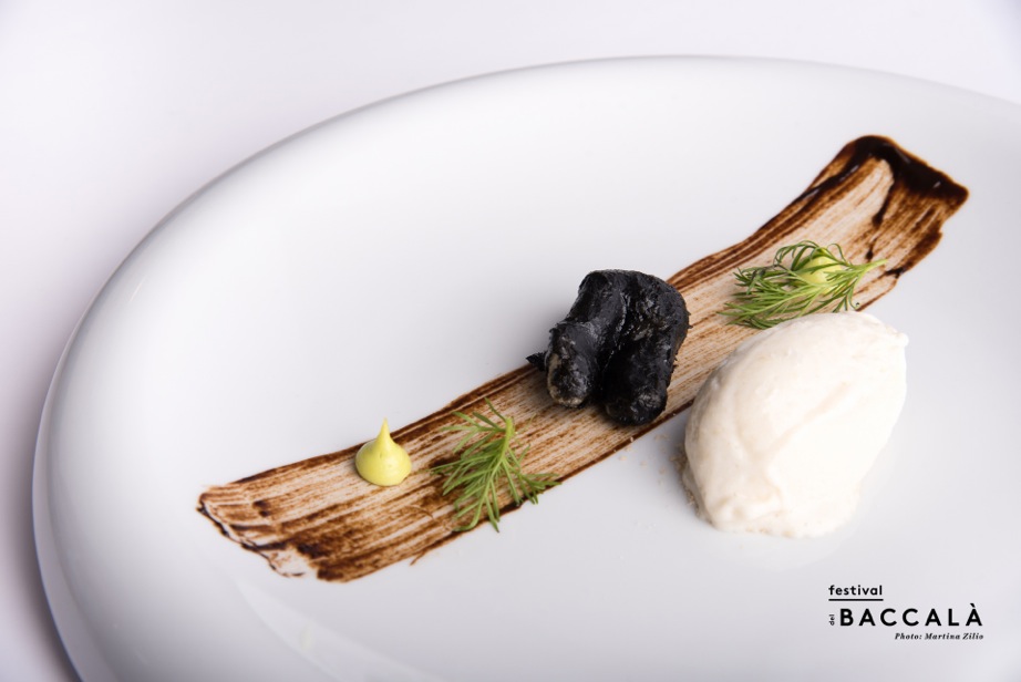 Udine_Gelato di baccalà_Chef Stefano Basello_Il Fogolar - Là di Moret