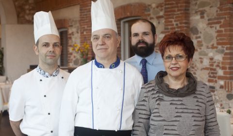 Chef Claudio Ballardin e famiglia