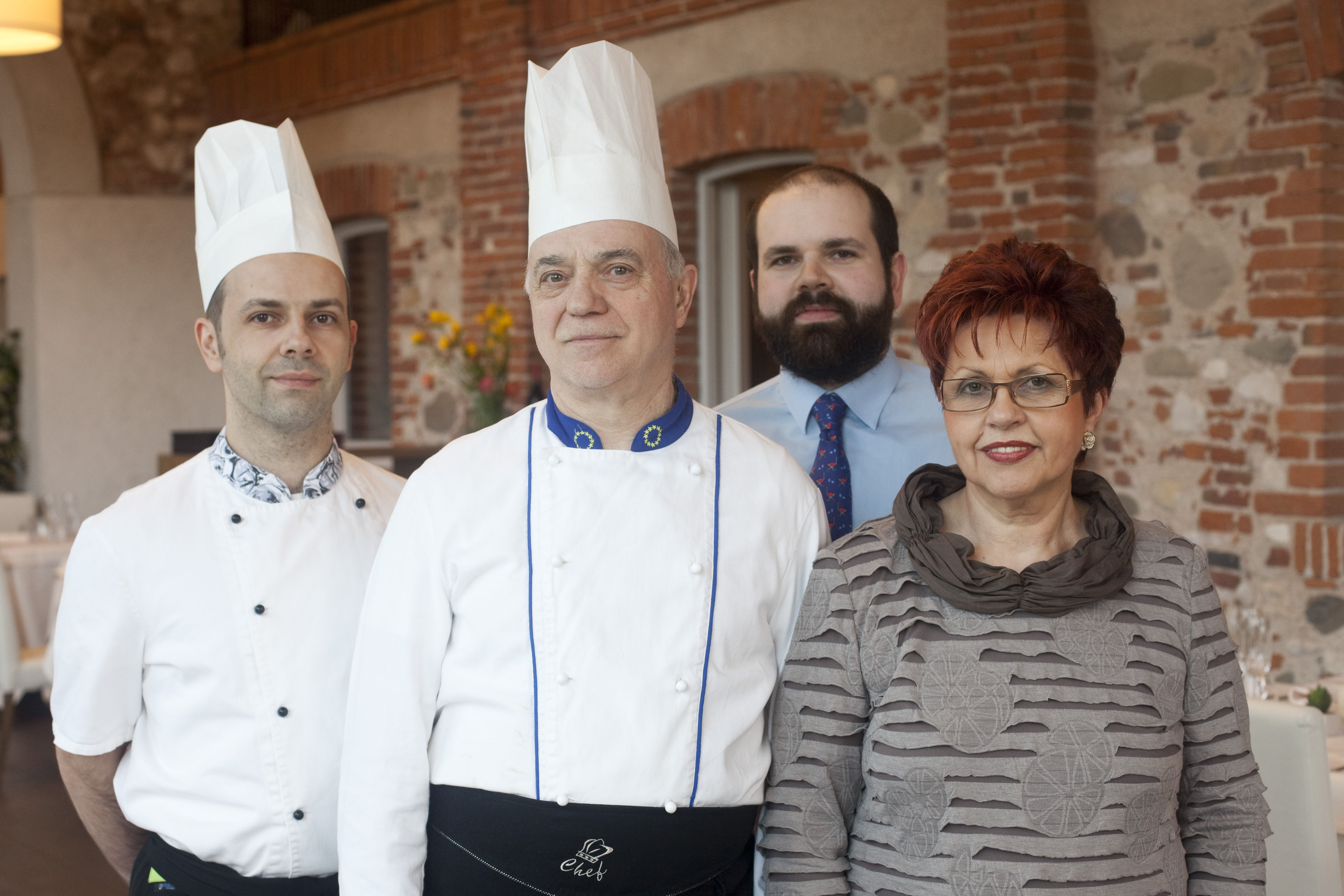Chef Claudio Ballardin e famiglia